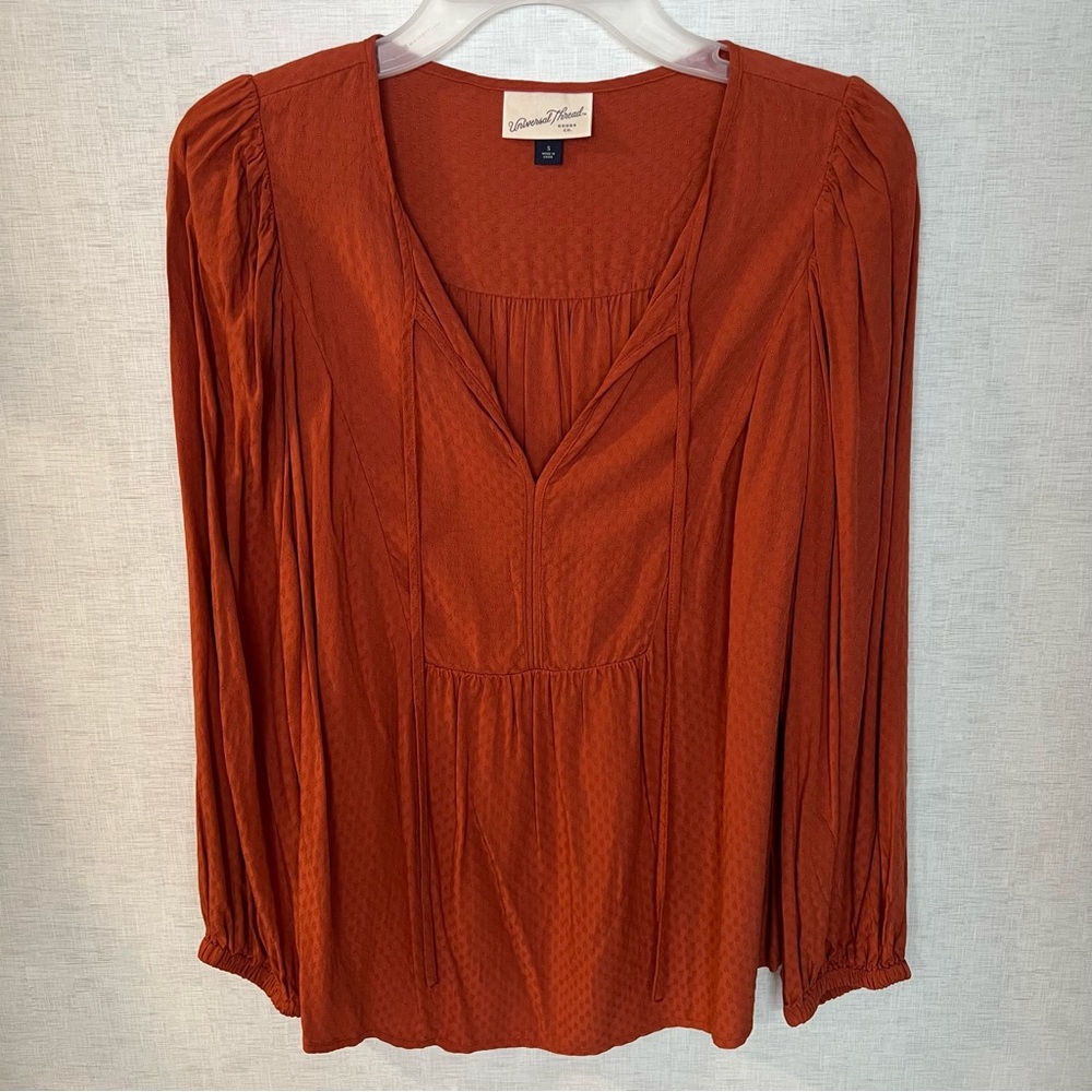 Universal Thread Orange Long Sleeve Top Small
